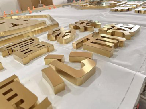  西乡拉丝不锈钢字的特点。